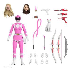 Figura Ultimates Pink Ranger Mighty Morphin Power Rangers Galácticos 18cm Super7 - Collector4u.com