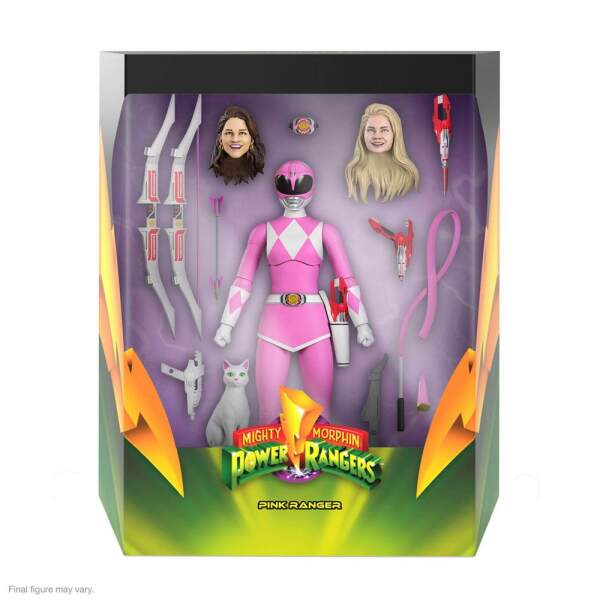 Figura Ultimates Pink Ranger Mighty Morphin Power Rangers Galácticos 18cm Super7 - Collector4U.com