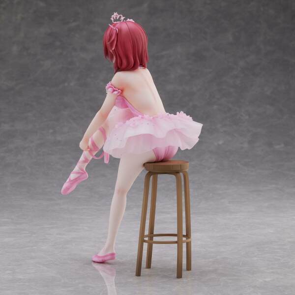Estatua Flamingo Ballet Red Hair Girl Original Character PVC Anmi Illustration 24cm Union Creative - Collector4U.com