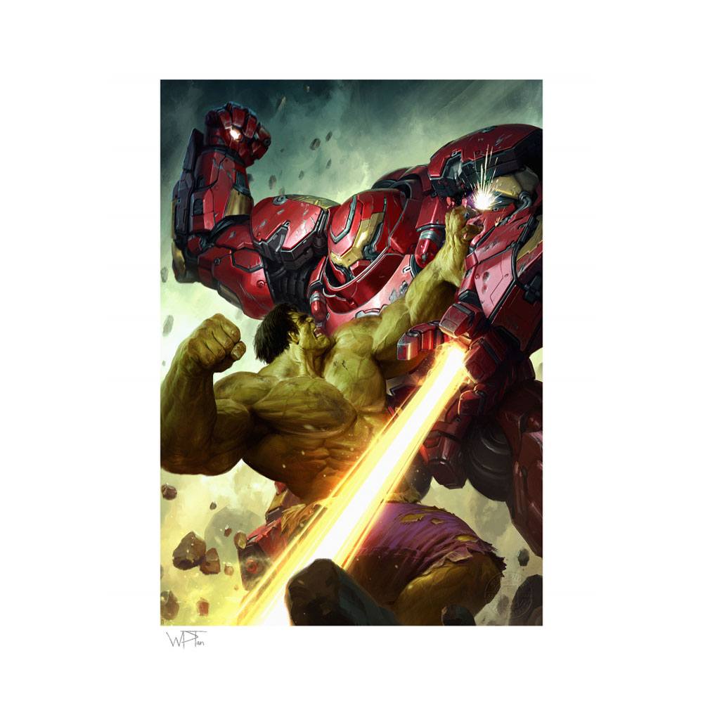Litografia Hulk vs Hulkbuster Marvel Comics 46 x 61 cm – Sin enmarcar – Sideshow