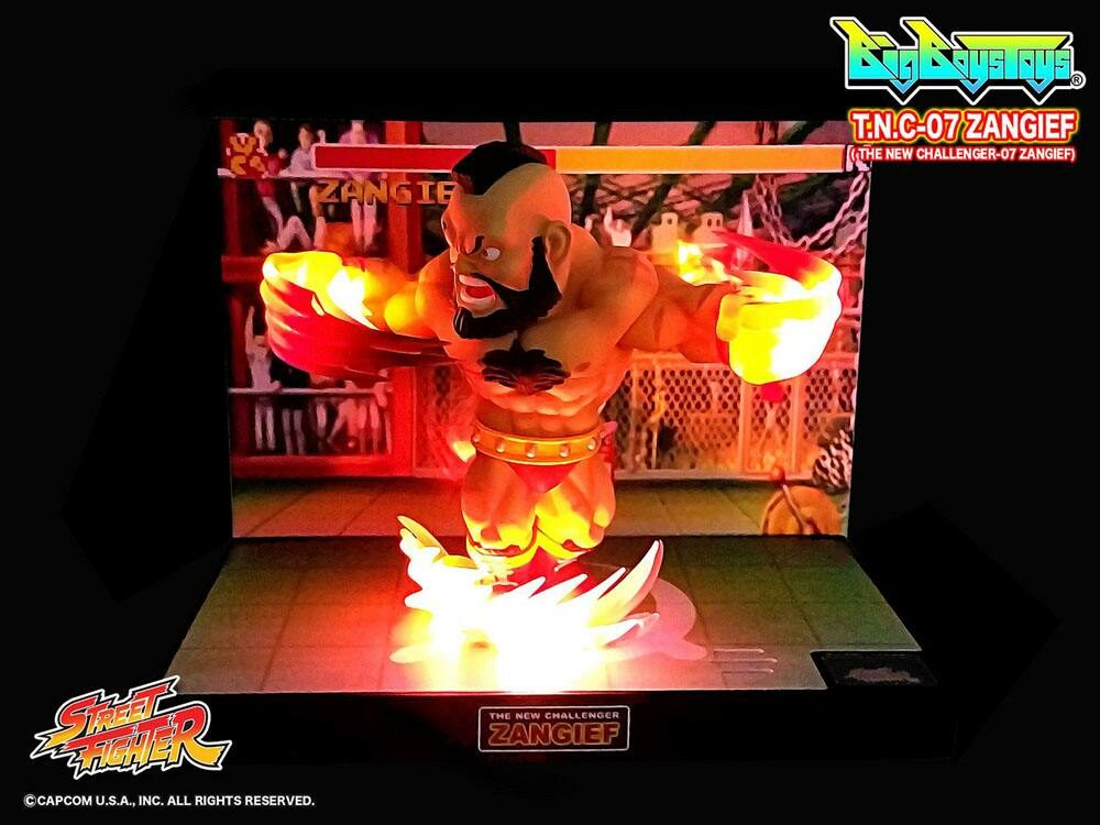 Estatua Zangief Street Fighter PVC con sonido y luz 17cm Big Chief Studios - Collector4u.com