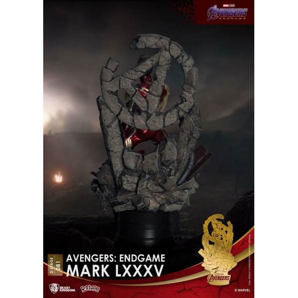 Diorama D-Stage Mark LXXXV Closed Box Version Iron Man Vengadores: Endgame PVC 16cm Beast Kingdom - Collector4U.com