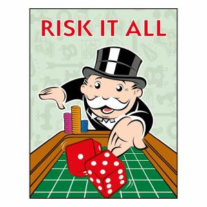 Litografía Monopoly Risk It All Limited Edition 36x28cm collector4u.com