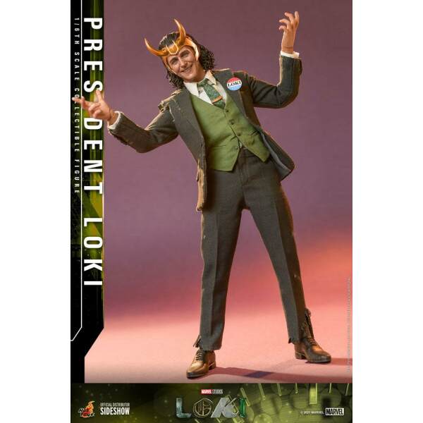 Figura Loki President 1/6 31cm Hot Toys - Collector4U.com