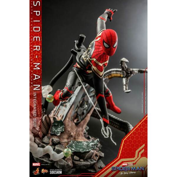 Figura Spider-Man (Integrated Suit) Spider-Man: No Way Home Movie Masterpiece 1/6 29cm Hot Toys - Collector4U.com
