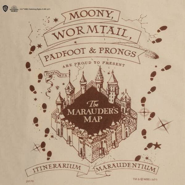 Bolso Marauder Map Harry Potter Cine Réplicas - Collector4U.com