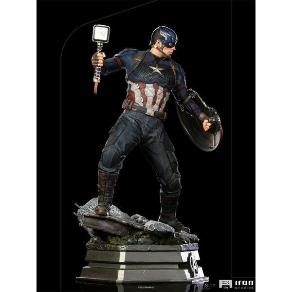 Estatua Capitán America Vengadores Infinity Saga Legacy Replica 1/4 56 cm Iron Studios - Collector4U.com