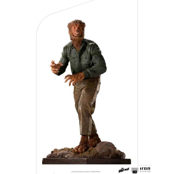 Estatua The Wolf Man Universal Monsters 1/10 Art Scale 21cm Iron Studios - Collector4U.com