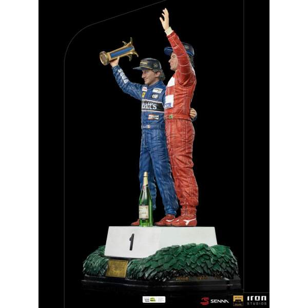 Estatua Alain Prost & Ayrton Senna (The Last Podium 1993) 1/10 Deluxe Art Scale 27cm Iron Studios - Collector4U.com
