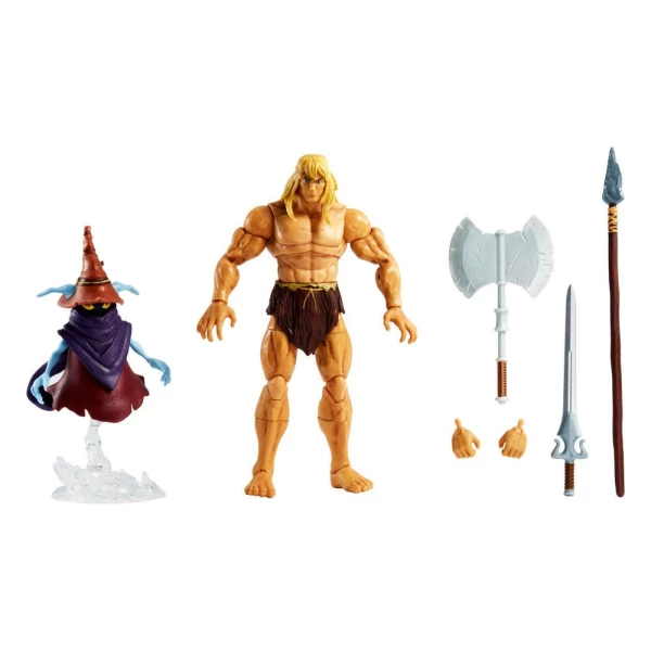 Figuras He-Man & Orko Masters of the Universe: Revelation Masterverse 2022 Deluxe Savage 18 cm Mattel - Collector4U.com