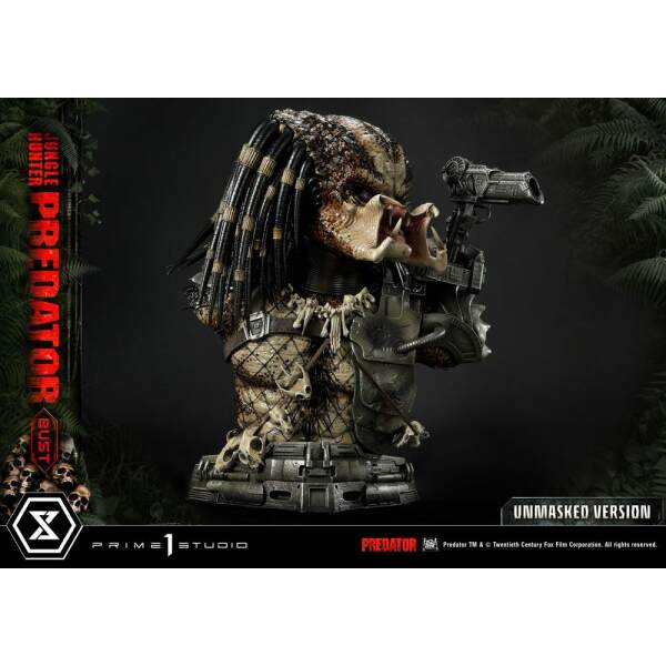 Busto Predator Unmasked Version 1/3 Jungle Hunter Predator 37cm Prime 1 Studio - Collector4U.com