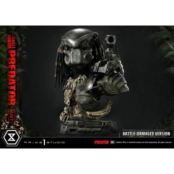 Busto Predator Battle-Damaged Version 1/3 Jungle Hunter Predator 37cm Prime 1 Studio - Collector4U.com