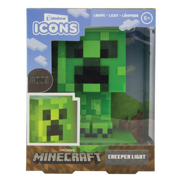 Lámpara Icon Creeper Minecraft (V2) Paladone - Collector4U.com