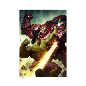 Litografia Hulk vs Hulkbuster Marvel Comics 46 x 61 cm – Sin enmarcar – Sideshow collector4u.com