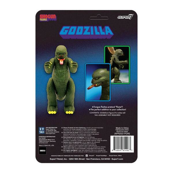 Figura Shogun (Dark Green) Godzilla ReAction 10cm Super 7 - Collector4U.com