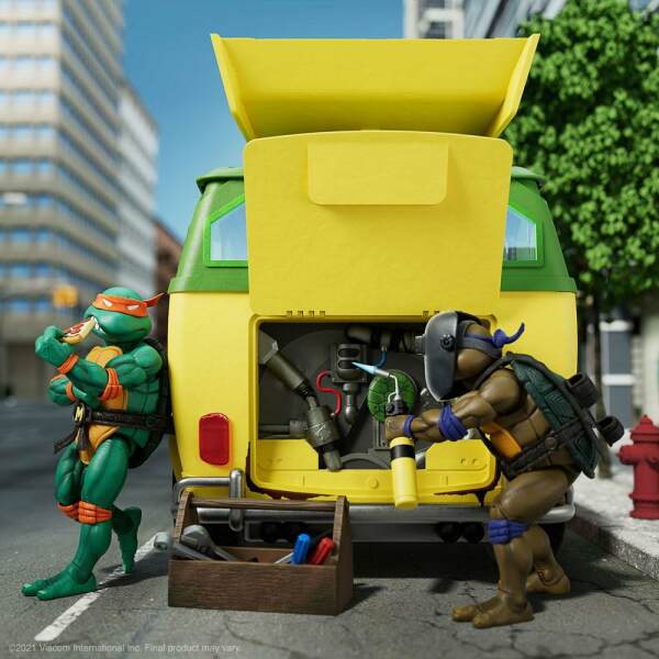 Vehículo Party Wagon Tortugas Ninja Ultimates 51 x 35 cm Super7 - Collector4U.com
