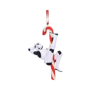 Candy Cane Stormtrooper Decoración Árbol de Navidad Original Star Wars 12cm - Collector4U.com