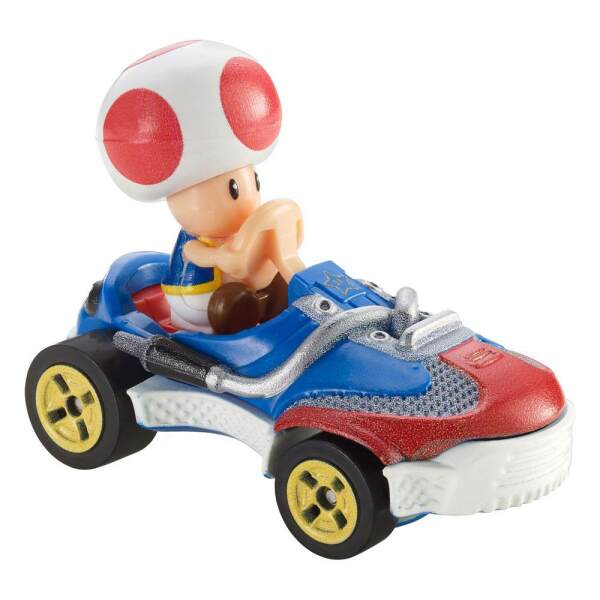 Vehículo Toad Mario Kart Hot Wheels 1/64 (Sneeker) 8 cm Mattel - Collector4U.com