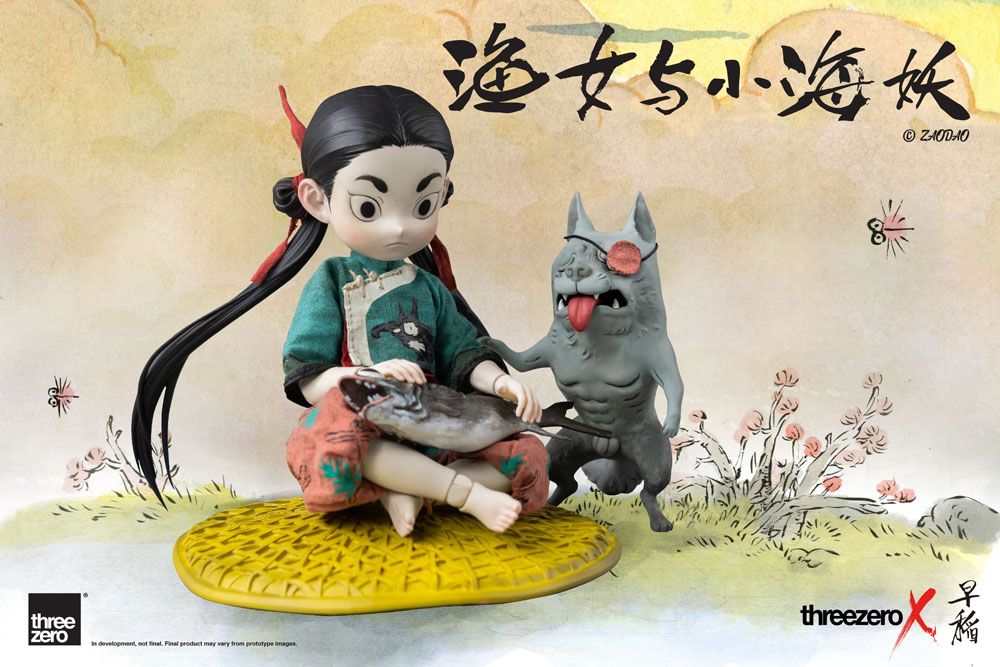 Estatuas Fishergirl and Little Sea Elf Zao Dao 1/6 Standard Edition 15 cm ThreeZero - Collector4u.com