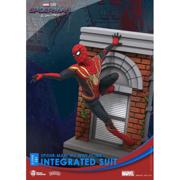Diorama Spider-Man: No Way Home PVC D-Stage Spider-Man Integrated Suit Closed Box Version 16 cm Beast Kingdom - Collector4U.com