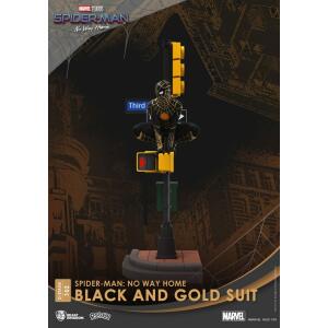 Diorama Spider-Man: No Way Home PVC D-Stage Spider-Man Black and Gold Suit Closed Box Version 25 cm Beast Kingdom - Collector4u.com