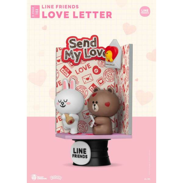 Diorama Love Letter Line Friends PVC D-Stage 16 cm Beast Kingdom - Collector4U.com