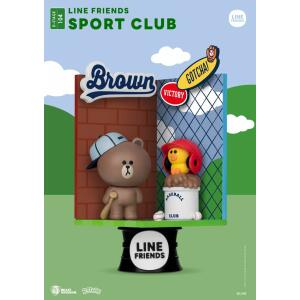 Diorama Sport Club Line Friends PVC D-Stage 16 cm Beast Kingdom - Collector4u.com