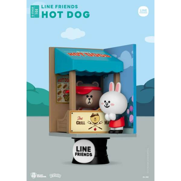 Diorama Hot DogLine Friends PVC D-Stage Closed Box Version 16 cm Beast Kingdom - Collector4U.com