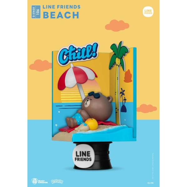Diorama Beach Line Friends PVC D-Stage 16 cm Beast Kingdom - Collector4U.com