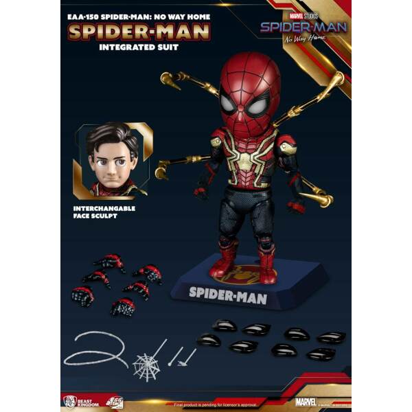 Figura Spider-Man Integrated Suit Spider-Man: No Way Home Egg Attack 17 cm Beast Kingdom - Collector4U.com