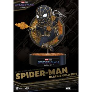 Figura Spider-Man Black & Gold Suit Spider-Man: No Way Home Egg Attack 18 cm Beast Kingdom collector4u.com