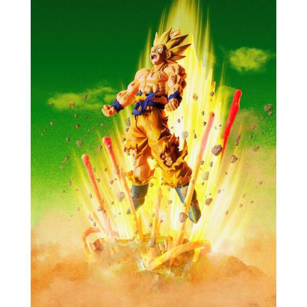 Estatua Super Saiyan Son Goku Dragon Ball Z PVC FiguartsZERO (Extra Battle) -Are You Talking About Krillin?!!!!!- 27 cm Bandai - Collector4U.com