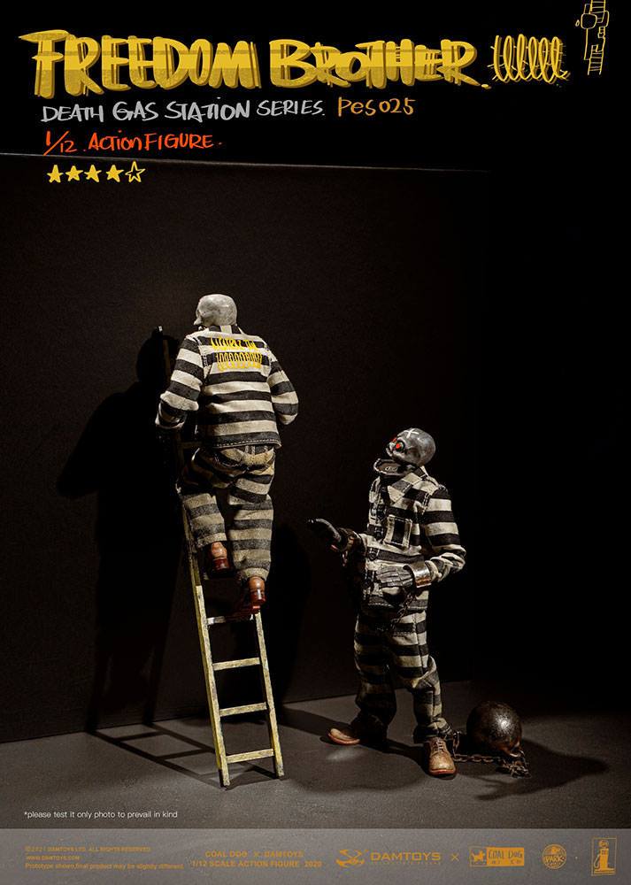 Figuras Freedom Brothers Coal Dog Death Gas Station Series 1/12 15 cm Damtoys - Collector4u.com