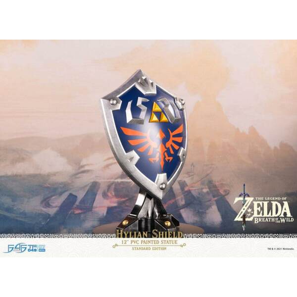 Estatua Hylian Shield The Legend of Zelda Breath of the Wild PVC Standard Edition 29 cm First 4 Figures - Collector4U.com