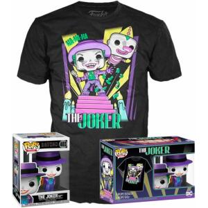Minifigura y Camiseta Batman 89 Joker with Speaker DC Comics POP! & Tee Set de talla M Funko - Collector4U.com