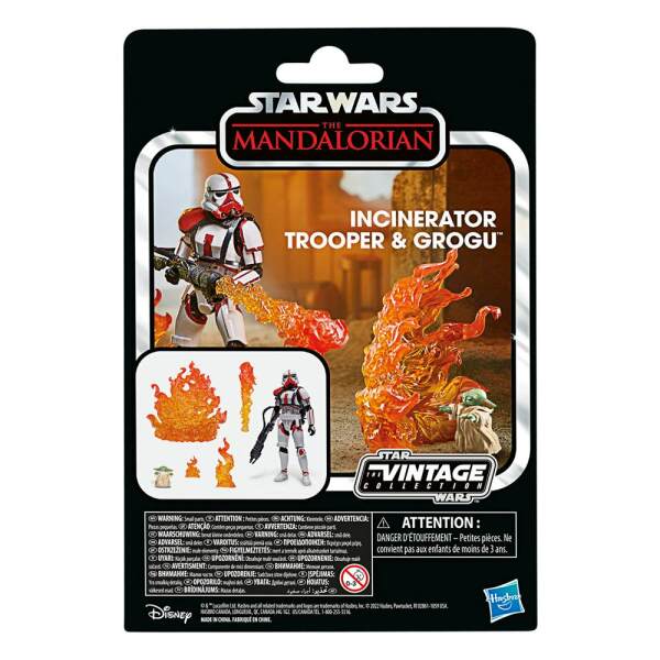 Figura Incinerator Trooper & Grogu Star Wars: The Mandalorian Vintage Collection 2022 10 cm Hasbro - Collector4U.com