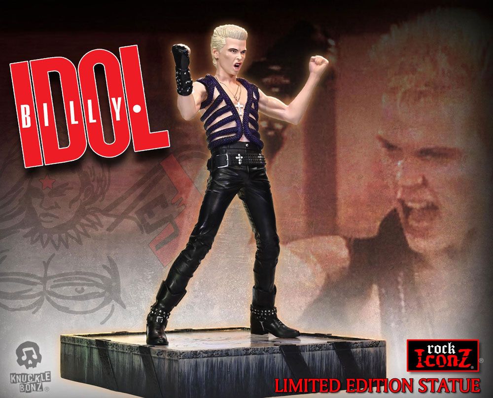 Estatua Billy Idol Rock Iconz Billy Idol II Limited Edition 1/9 22cm Knucklebonz - Collector4u.com
