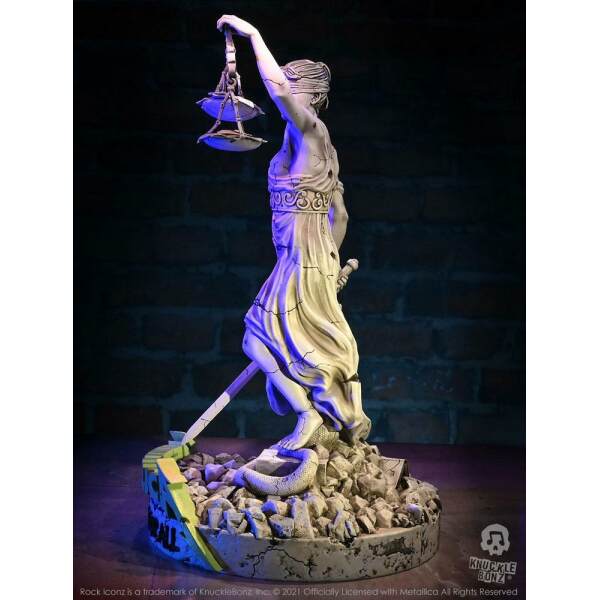 Estatua Metallica Rock Ikonz On Tour Lady Justice Knucklebonz - Collector4U.com