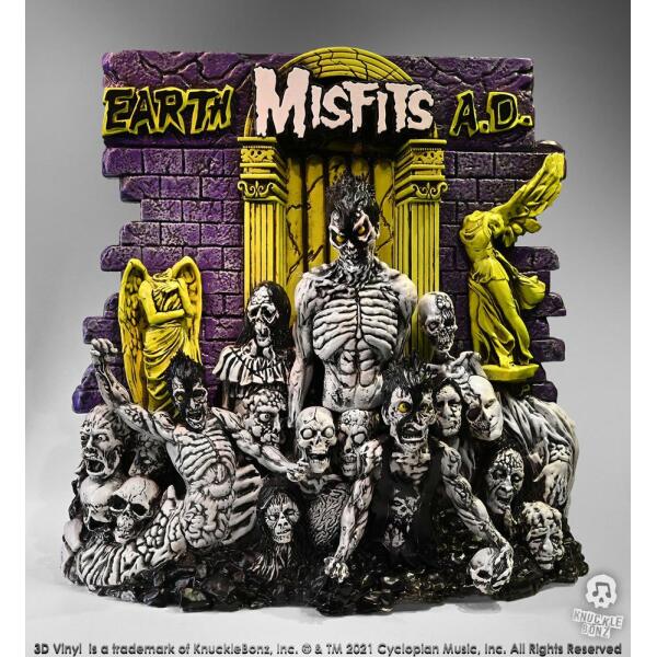 Estatua Misfits 3D Vinyl Earth A.D. 25 x 26 cm Knucklebonz