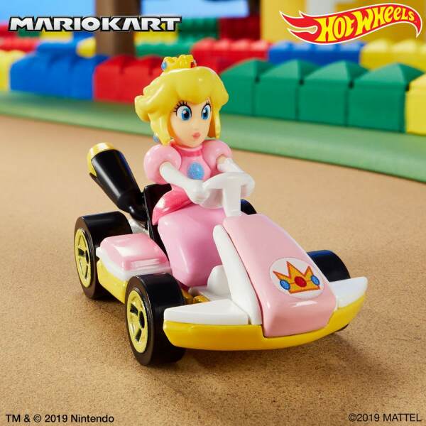Vehículo Princess Peach Mario Kart Hot Wheels 1/64 (Standard Kart) 8 cm Mattel - Collector4U.com