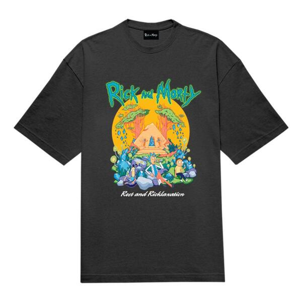 Camiseta Camiseta Rest + Ricklaxtion Rick & Morty talla L