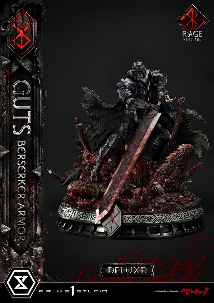 Estatua Guts Berserker Armor Berserk 1/4 Rage Edition Deluxe Version 67 cm