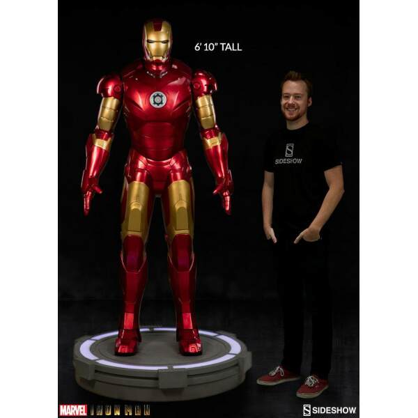 Estatua Iron Man Mark III Iron Man tamaño real 210 cm Sideshow - Collector4u.com