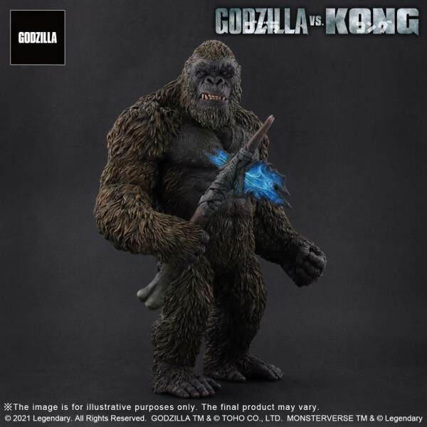 Estatua Kong Godzilla vs. Kong 2021 PVC TOHO Large Kaiju Series 27 cm X-Plus - Collector4U.com