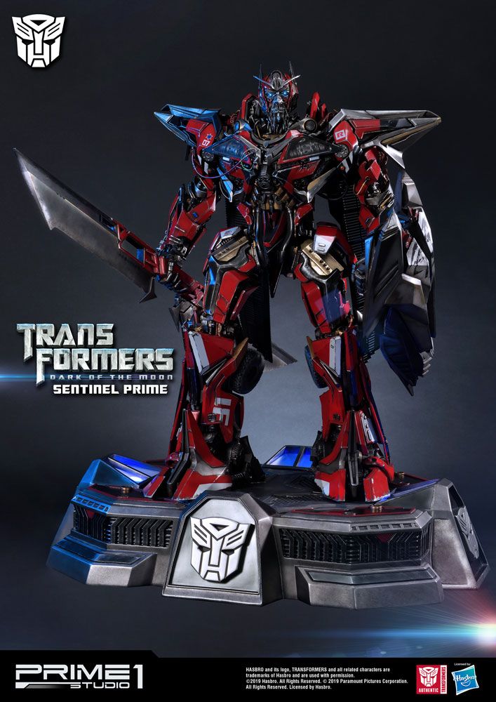 Estatua Sentinel Prime Transformers: el lado oscuro de la luna 73 cm