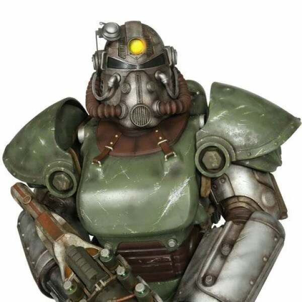 Estatua tamaño real T-51b Power Armor Fallout 4 213 cm