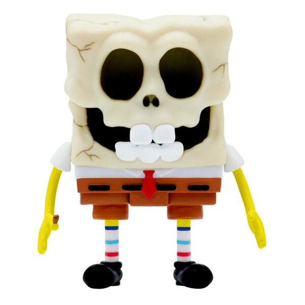 Figura SpongeBob SkullPants Bob Esponja ReAction 10 cm Super7 - Collector4U.com