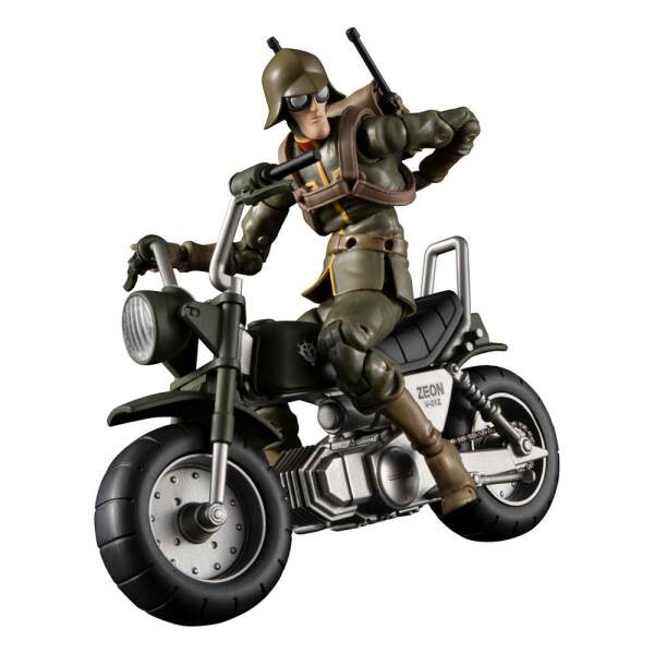 Figura y Vehículo Mobile Suit Gundam G.M.G. Principality of Zeon 08 V-SP General Soldier & Exclusive Motorcycle 10 cm Megahouse - Collector4U.com