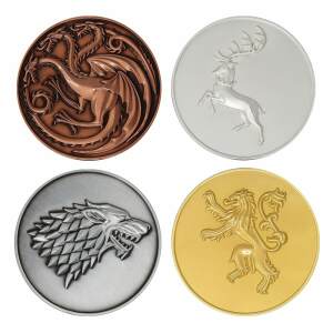 Pack de 4 Medallones Juego de Tronos Sigil Limited Edition FaNaTtik - Collector4U.com