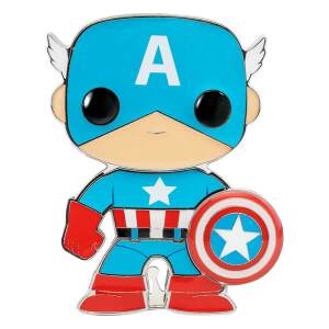Pin Chapa esmaltada Capitán América Marvel POP! 10cm Funko - Collector4U.com